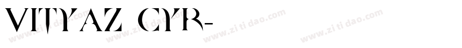 Vityaz cyr字体转换